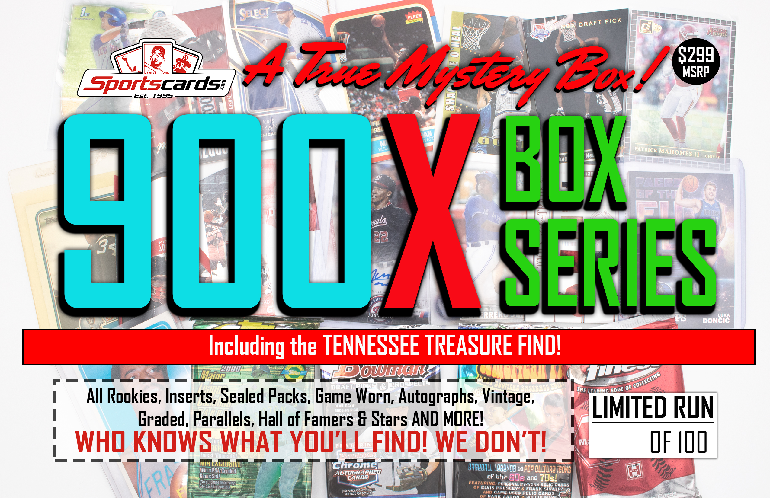 Sportscards.com “MYSTERY 900X SERIES” A True Sports Card Mystery Box! 2020 Edition! at PristineAuction.com Sportscards.com “MYSTERY 900X SERIES” A True Sports Card Mystery Box! 2020 Edition! at PristineAuction.com