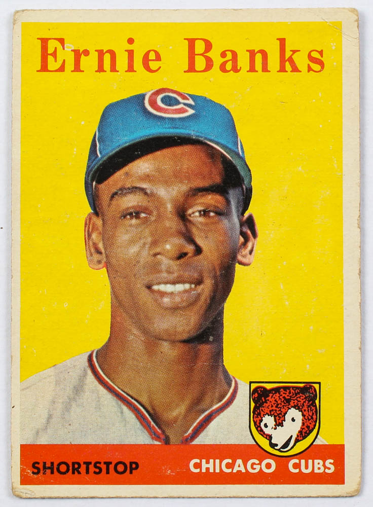 Ernie Banks 1958 Topps #310 at PristineAuction.com Ernie Banks 1958 Topps #310 at PristineAuction.com