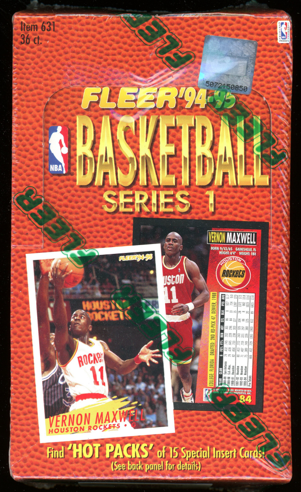 “SUPER BOX” Basketball 1990’S FACTORY SEALED BOX