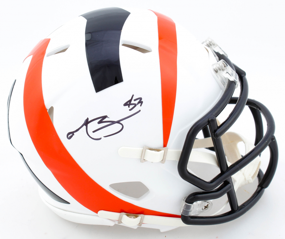 Tyler Boyd Signed Bengals AMP Alternate Speed MiniHelmet (Beckett COA