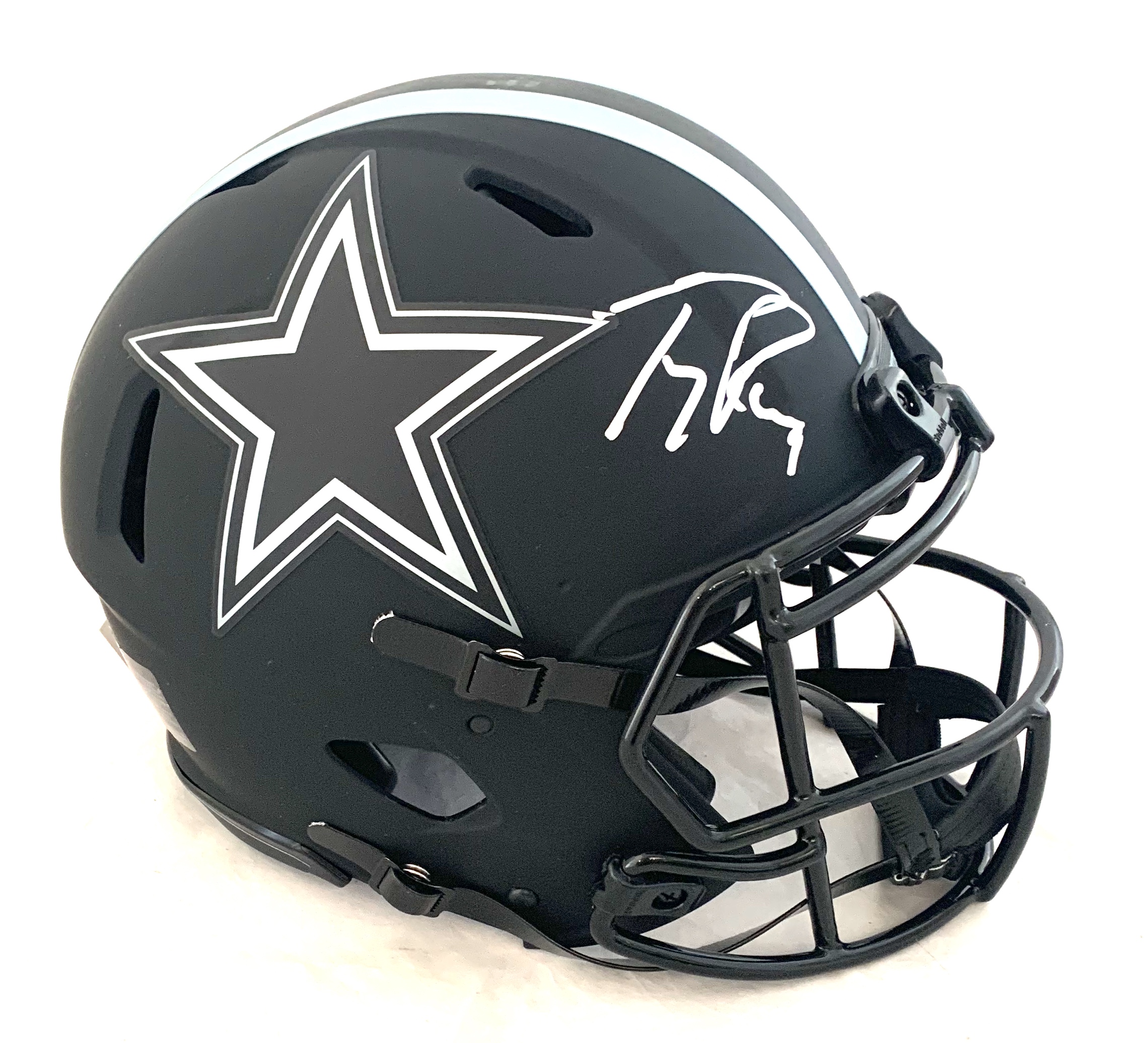Tony Romo Signed Cowboys Full-Size Authentic On-Field Eclipse Alternate Speed Helmet (Beckett COA) at PristineAuction.com Tony Romo Signed Cowboys Full-Size Authentic On-Field Eclipse Alternate Speed Helmet (Beckett COA) at PristineAuction.com