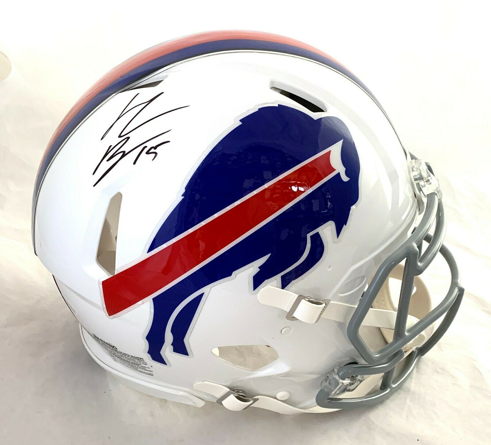 John "Smokey" Brown Signed Bills Full-Size Authentic On-Field Speed Helmet (Beckett COA) at PristineAuction.com John "Smokey" Brown Signed Bills Full-Size Authentic On-Field Speed Helmet (Beckett COA) at PristineAuction.com