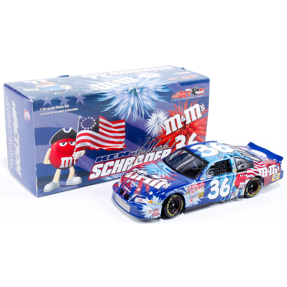Ken Schrader LE 2002 NASCAR #36 M&M's Winner Pontiac Grand Prix - 1:24