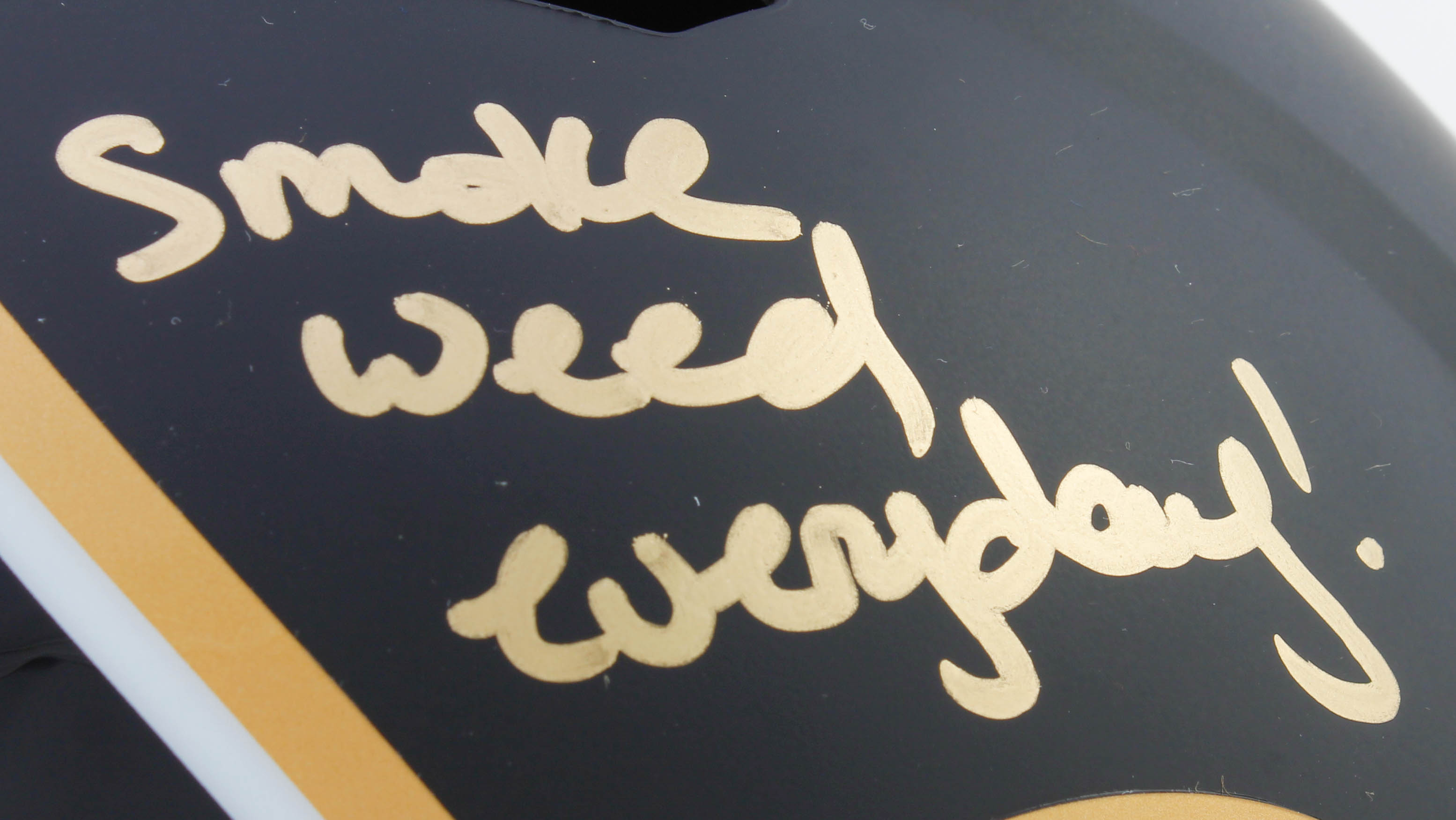 Ricky Williams Signed Saints Full-Size AMP Alternate Speed Helmet Inscribed "Smoke Weed Everyday!" (Beckett COA) at PristineAuction.com Ricky Williams Signed Saints Full-Size AMP Alternate Speed Helmet Inscribed "Smoke Weed Everyday!" (Beckett COA) at PristineAuction.com