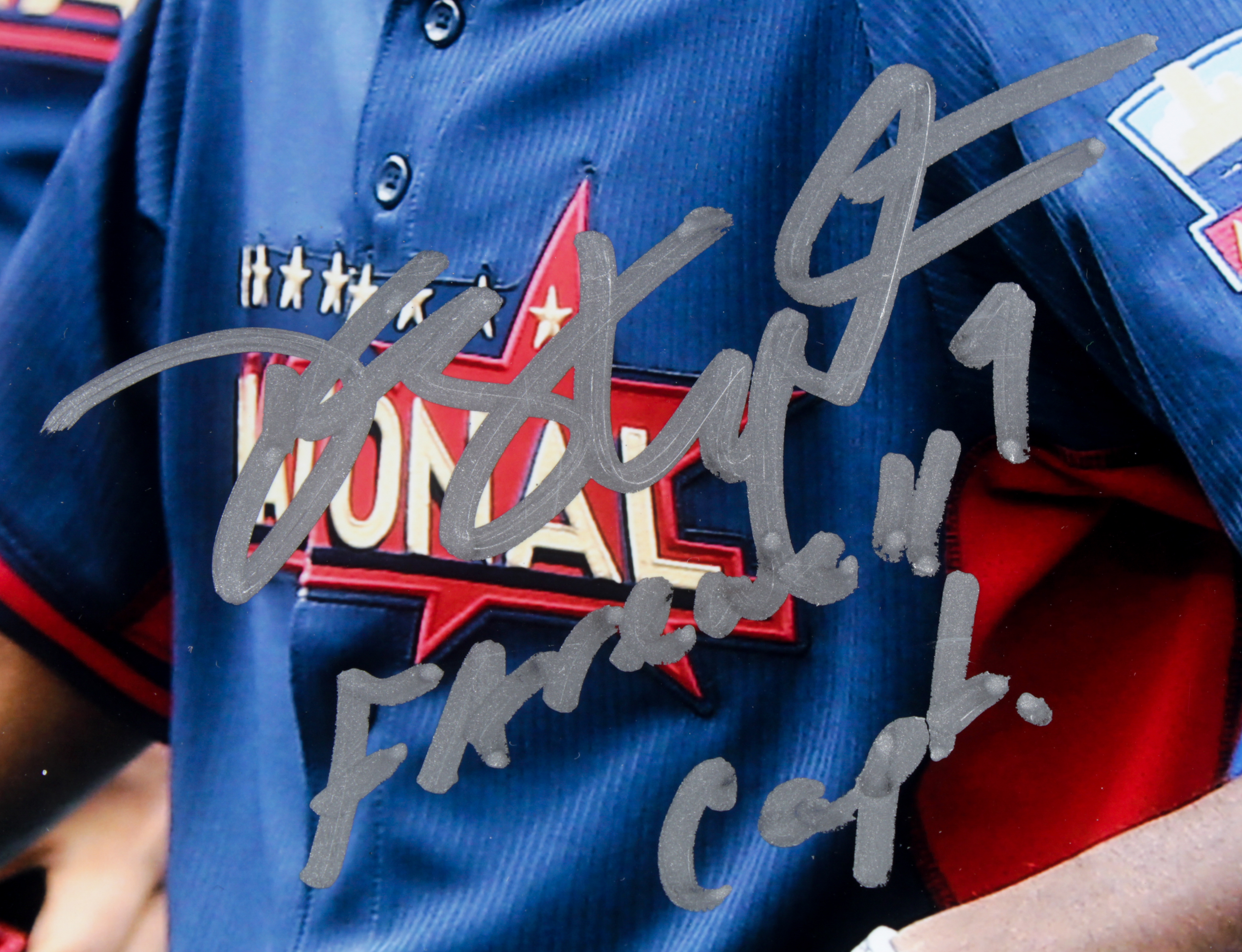 Dee Strange-Gordon Signed 11x14 Photo Inscribed "Farewell Capt" (JSA COA) at PristineAuction.com Dee Strange-Gordon Signed 11x14 Photo Inscribed "Farewell Capt" (JSA COA) at PristineAuction.com