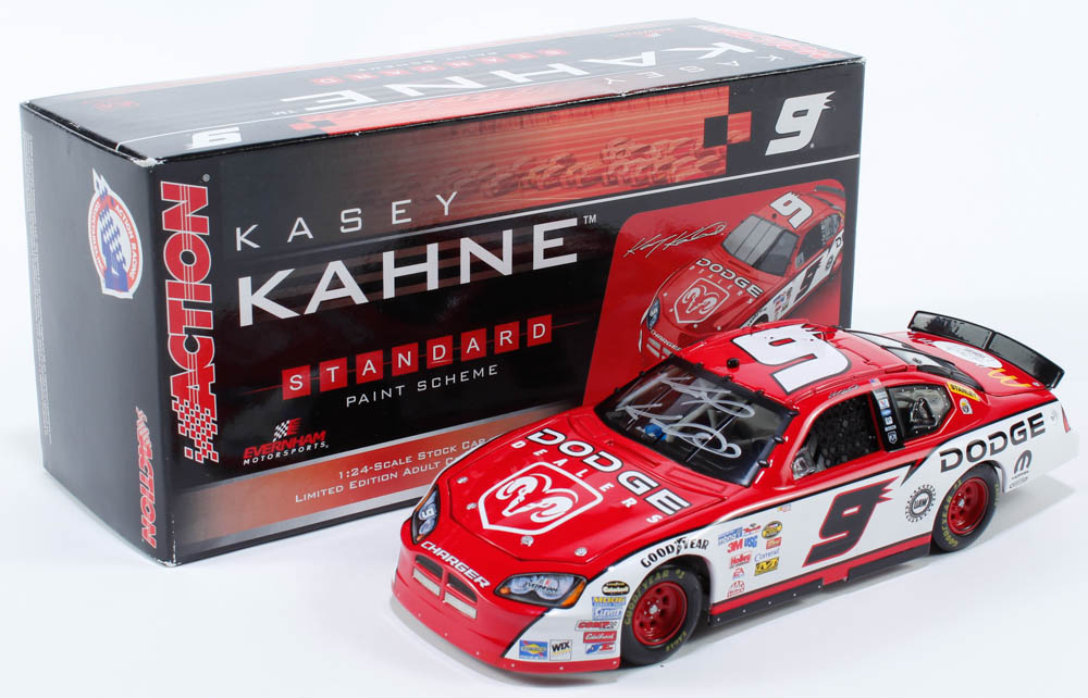 Kasey Kahne Signed LE #9 Dodge Dealers 2006 Charger 1:24 Scale Diecast Car (JSA COA) at PristineAuction.com Kasey Kahne Signed LE #9 Dodge Dealers 2006 Charger 1:24 Scale Diecast Car (JSA COA) at PristineAuction.com