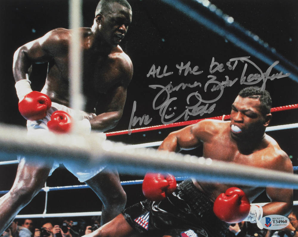 James "Buster" Douglas Signed 8x10 Photo Inscribed "Love", "All The Best" & "Peace" (Beckett COA) at PristineAuction.com James "Buster" Douglas Signed 8x10 Photo Inscribed "Love", "All The Best" & "Peace" (Beckett COA) at PristineAuction.com