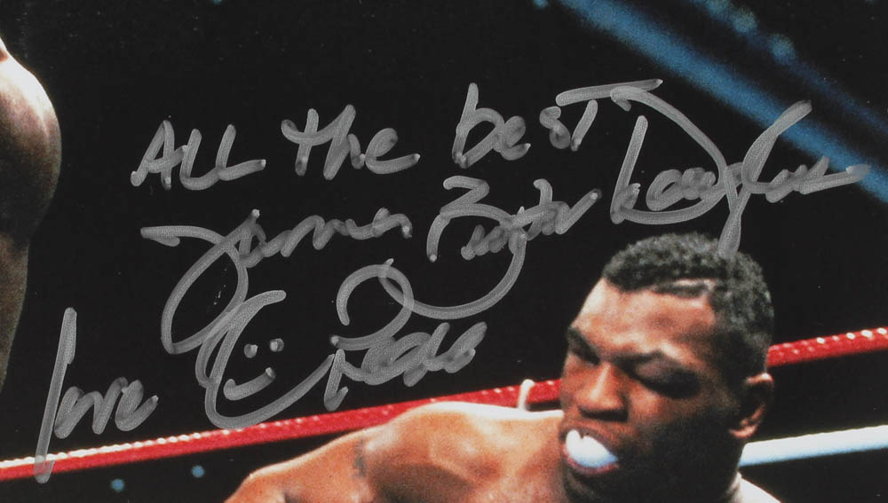 James "Buster" Douglas Signed 8x10 Photo Inscribed "Love", "All The Best" & "Peace" (Beckett COA) at PristineAuction.com James "Buster" Douglas Signed 8x10 Photo Inscribed "Love", "All The Best" & "Peace" (Beckett COA) at PristineAuction.com