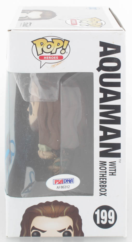 Jason Momoa Signed "Justice League" #199 Aquaman With Motherbox Funko Pop! Vinyl Figure (PSA Hologram) at PristineAuction.com Jason Momoa Signed "Justice League" #199 Aquaman With Motherbox Funko Pop! Vinyl Figure (PSA Hologram) at PristineAuction.com