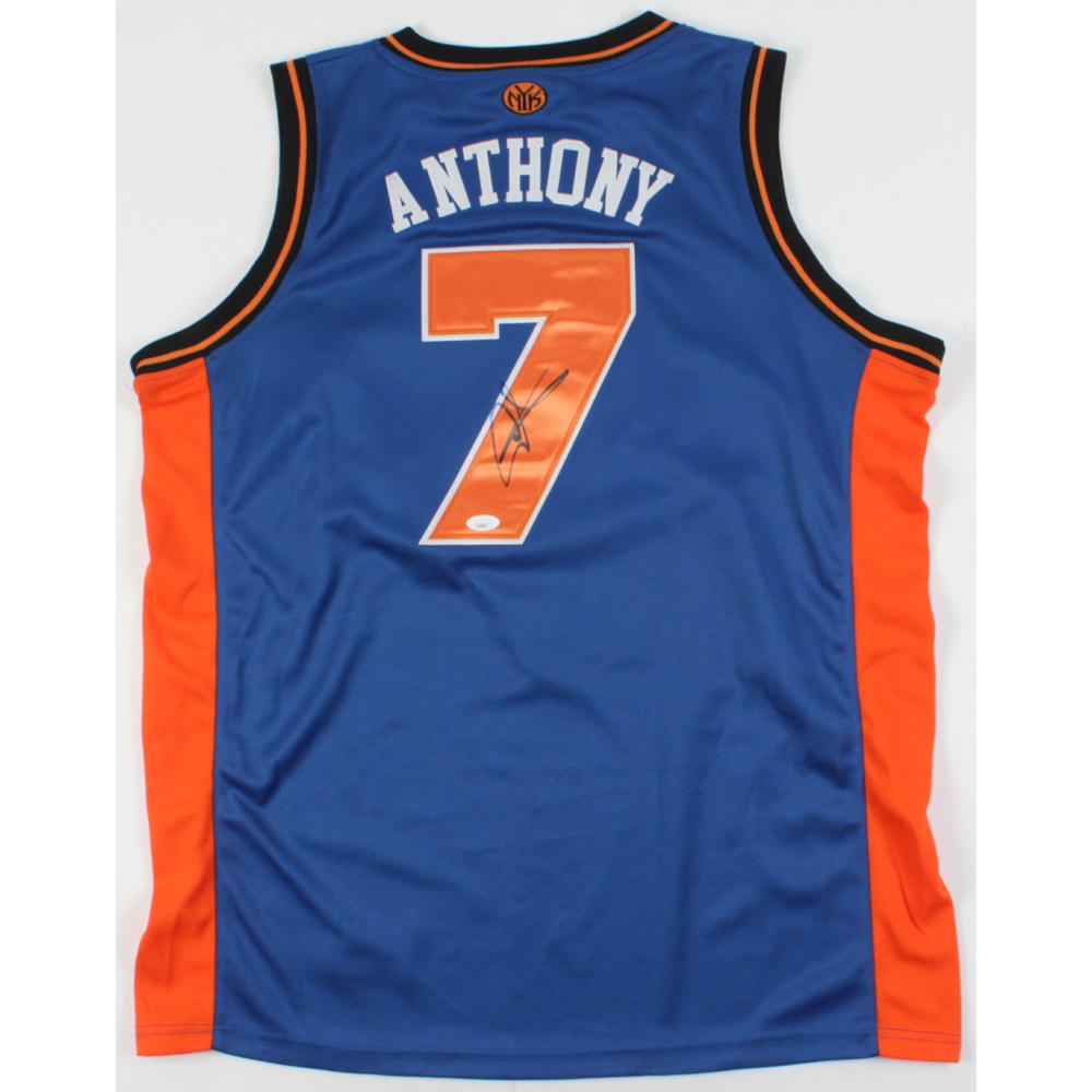 carmelo anthony signed knicks jersey