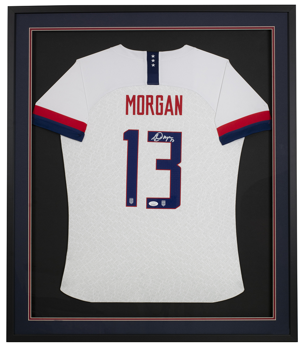 Alex Morgan Signed 32x36 Custom Framed Jersey (JSA COA) at PristineAuction.com Alex Morgan Signed 32x36 Custom Framed Jersey (JSA COA) at PristineAuction.com