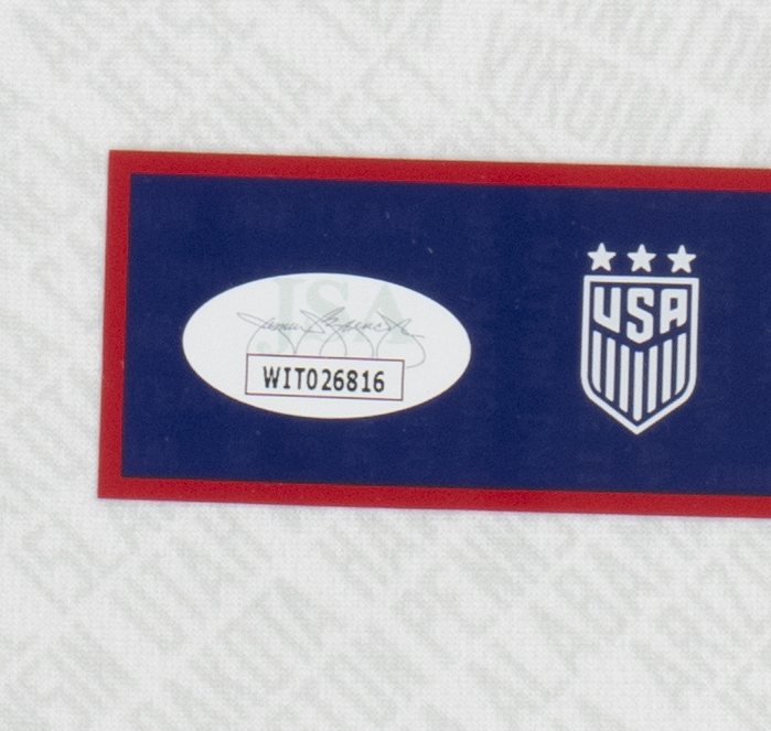 Alex Morgan Signed 32x36 Custom Framed Jersey (JSA COA) at PristineAuction.com Alex Morgan Signed 32x36 Custom Framed Jersey (JSA COA) at PristineAuction.com