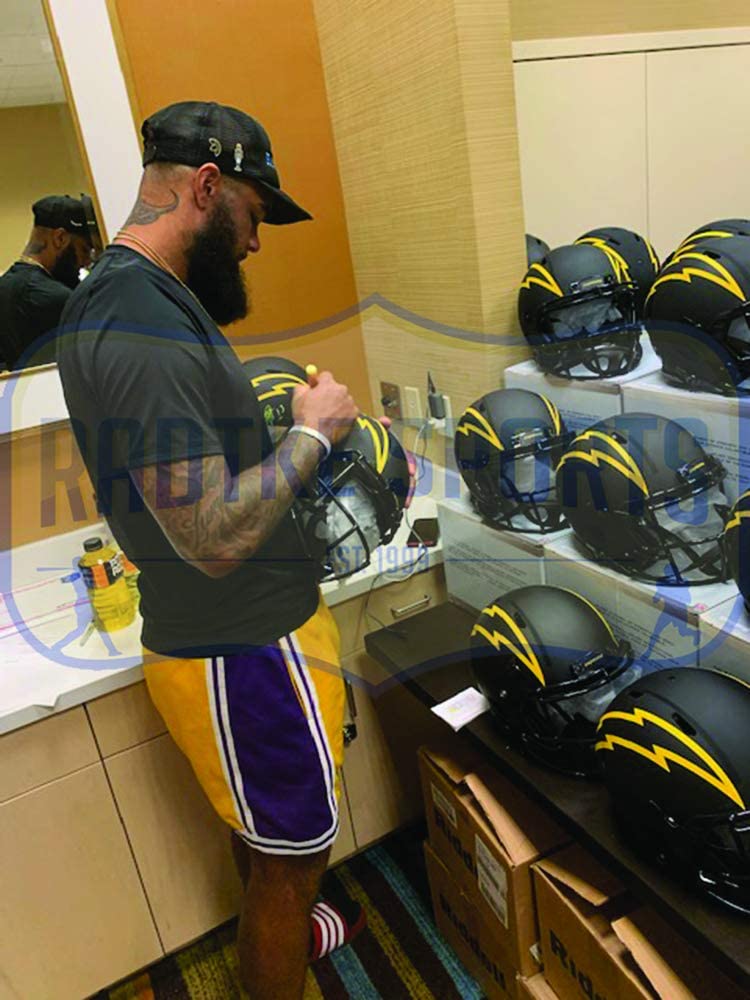 Keenan Allen Signed Chargers Full-Size Eclipse Alternate Speed Helmet (Radtke) at PristineAuction.com Keenan Allen Signed Chargers Full-Size Eclipse Alternate Speed Helmet (Radtke) at PristineAuction.com