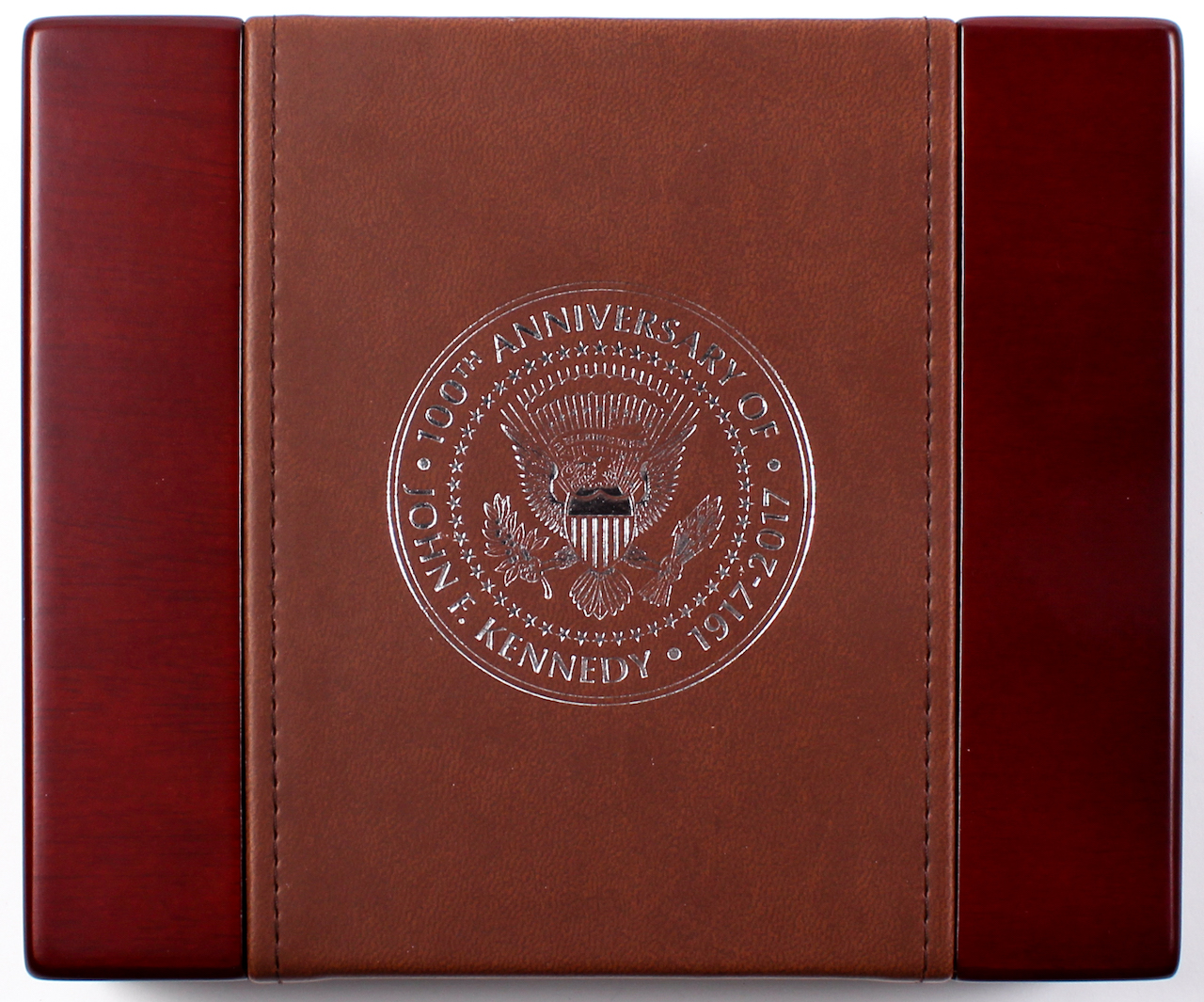 John F. Kennedy 100th Anniversary 2 oz. .999 Silver Bar with 1964 Kennedy Half Dollar at PristineAuction.com John F. Kennedy 100th Anniversary 2 oz. .999 Silver Bar with 1964 Kennedy Half Dollar at PristineAuction.com