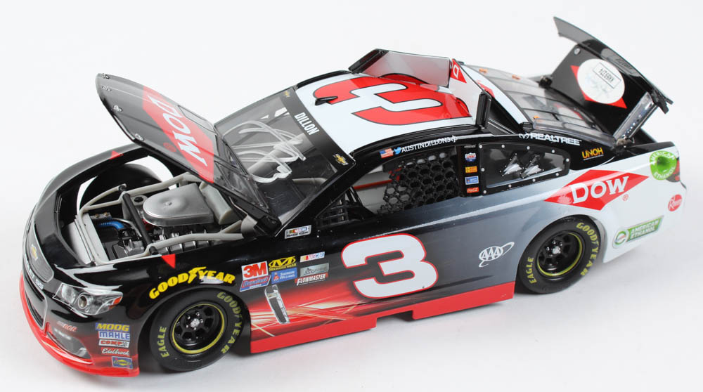 Austin Dillon Signed LE #3 DOW 2017 SS 1:24 Scale Die-Cast Car (JSA COA) at PristineAuction.com Austin Dillon Signed LE #3 DOW 2017 SS 1:24 Scale Die-Cast Car (JSA COA) at PristineAuction.com