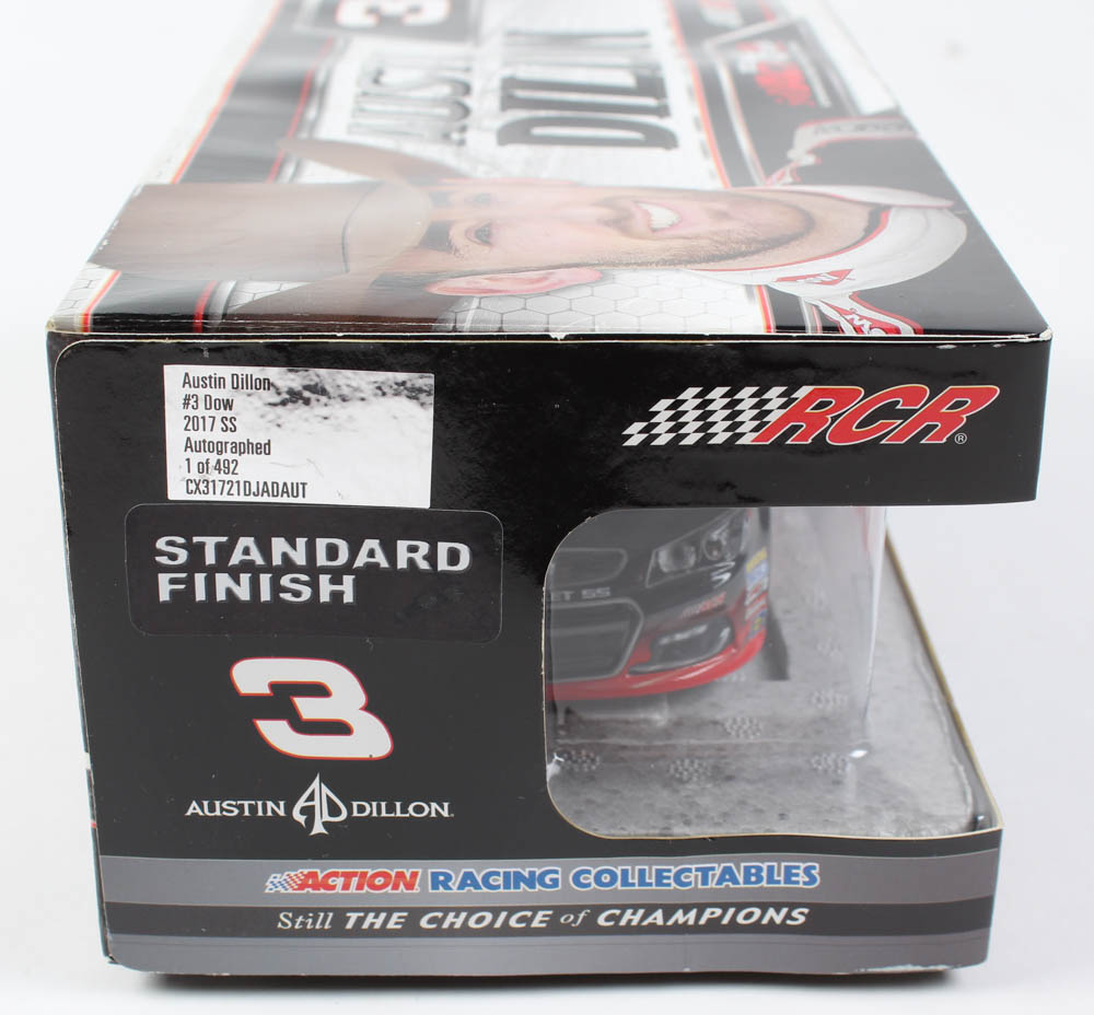Austin Dillon Signed LE #3 DOW 2017 SS 1:24 Scale Die-Cast Car (JSA COA) at PristineAuction.com Austin Dillon Signed LE #3 DOW 2017 SS 1:24 Scale Die-Cast Car (JSA COA) at PristineAuction.com