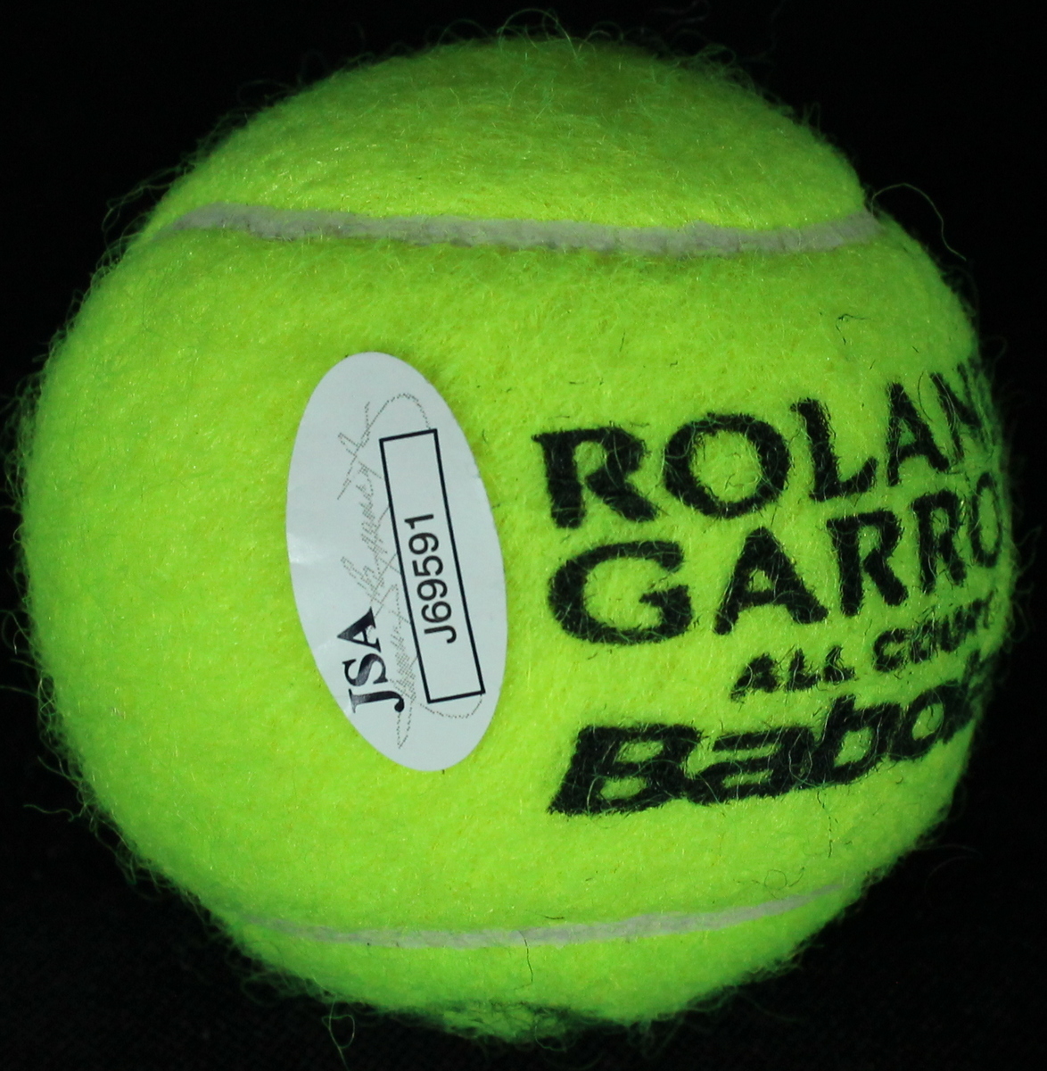 Roger Federer & Rafael Nadal Signed Roland Garros Tennis Ball (JSA COA) at PristineAuction.com Roger Federer & Rafael Nadal Signed Roland Garros Tennis Ball (JSA COA) at PristineAuction.com