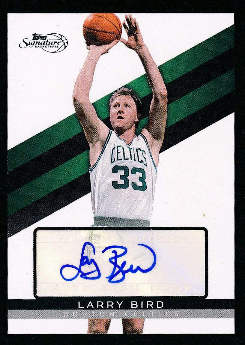 2009-10 Topps Signature Basketball Autograph #TSA-LB Larry Bird #104/499 at PristineAuction.com 2009-10 Topps Signature Basketball Autograph #TSA-LB Larry Bird #104/499 at PristineAuction.com