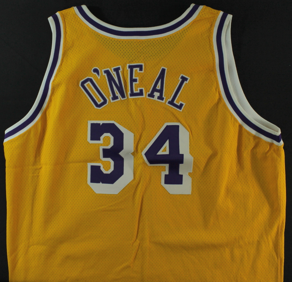 Shaquille O'Neal Game-Worn Lakers Jersey (Lampson LOA) at PristineAuction.com Shaquille O'Neal Game-Worn Lakers Jersey (Lampson LOA) at PristineAuction.com