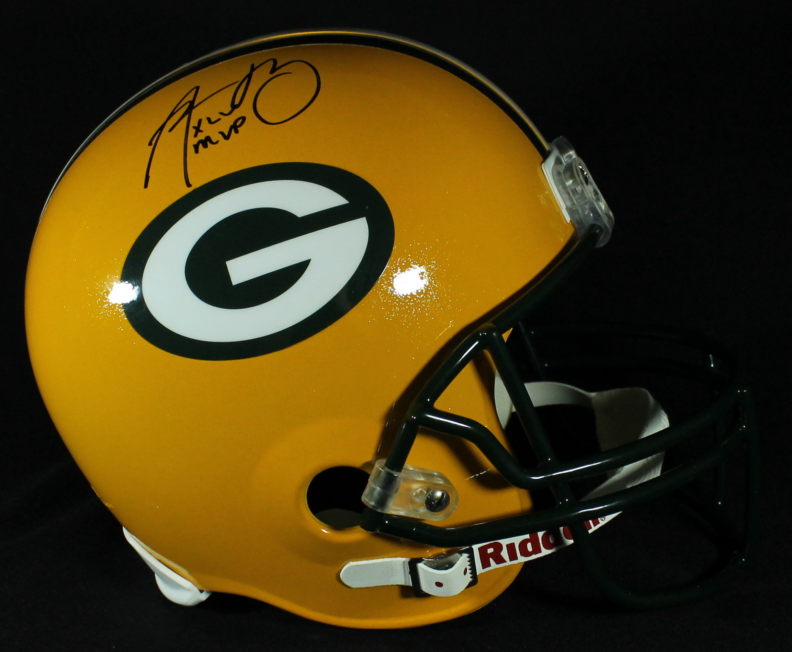 Aaron Rodgers Signed Packers Full-Size Helmet Inscribed "XLV MVP" (Steiner COA) at PristineAuction.com Aaron Rodgers Signed Packers Full-Size Helmet Inscribed "XLV MVP" (Steiner COA) at PristineAuction.com