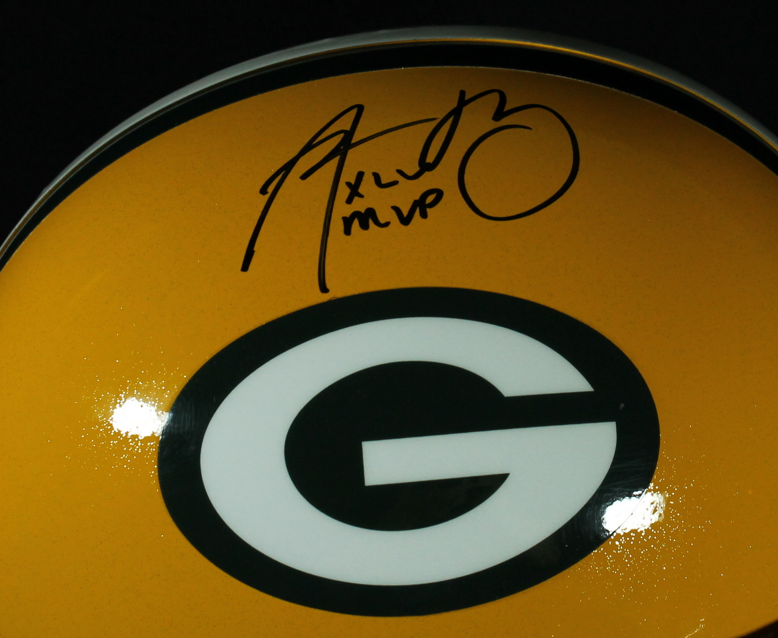 Aaron Rodgers Signed Packers Full-Size Helmet Inscribed "XLV MVP" (Steiner COA) at PristineAuction.com Aaron Rodgers Signed Packers Full-Size Helmet Inscribed "XLV MVP" (Steiner COA) at PristineAuction.com
