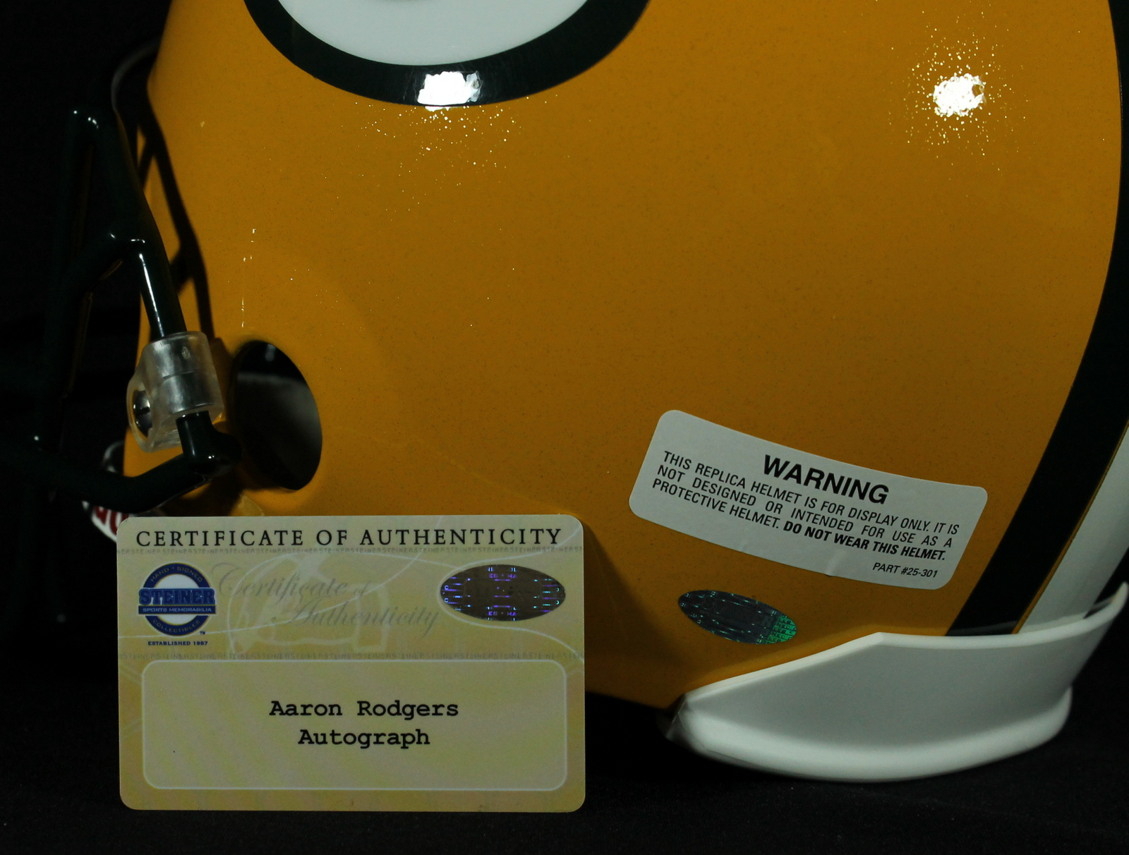 Aaron Rodgers Signed Packers Full-Size Helmet Inscribed "XLV MVP" (Steiner COA) at PristineAuction.com Aaron Rodgers Signed Packers Full-Size Helmet Inscribed "XLV MVP" (Steiner COA) at PristineAuction.com