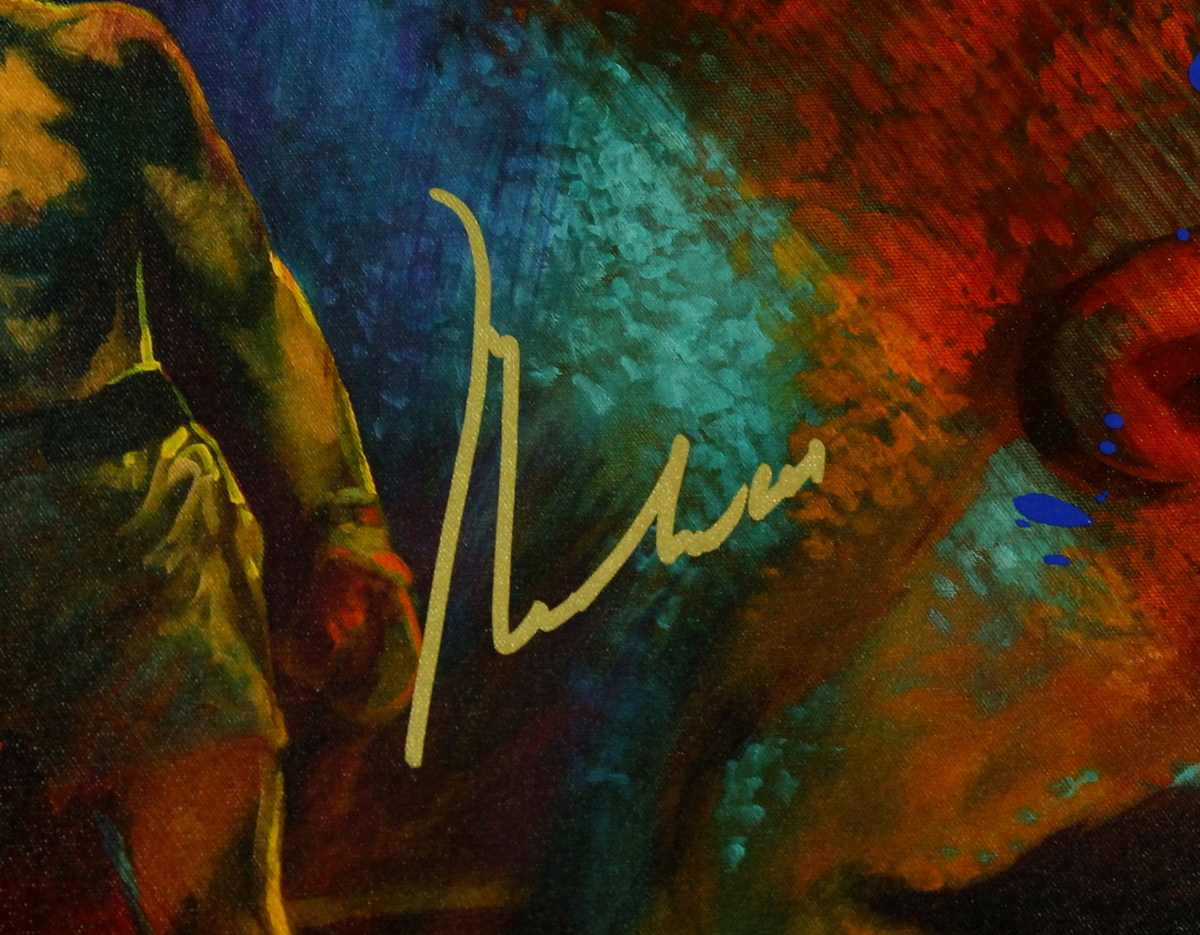 Muhammad Ali Signed Simon Bull "Legacy" 30x30 Mixed Media on Canvas (Online Authentics) at PristineAuction.com Muhammad Ali Signed Simon Bull "Legacy" 30x30 Mixed Media on Canvas (Online Authentics) at PristineAuction.com