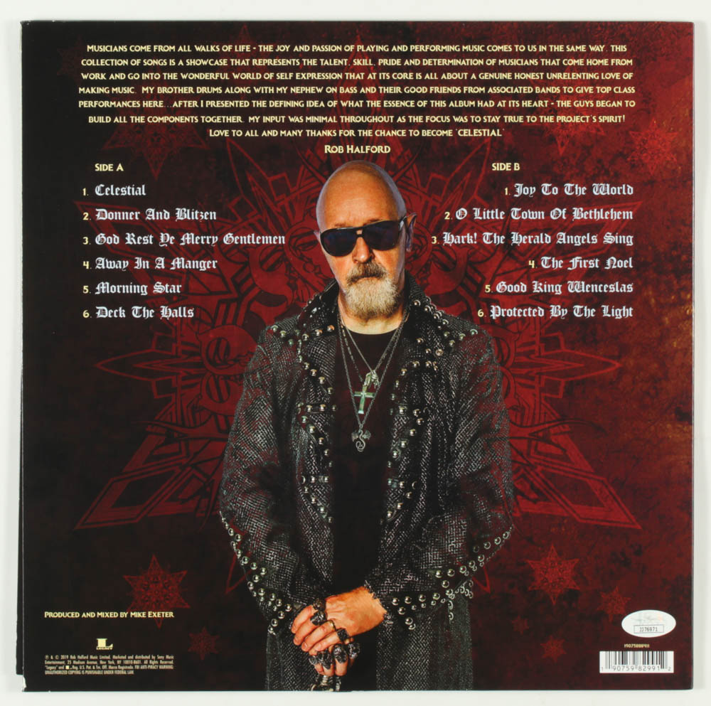Rob Halford Signed "Celestial" Vinyl Record Album (JSA COA) at PristineAuction.com Rob Halford Signed "Celestial" Vinyl Record Album (JSA COA) at PristineAuction.com