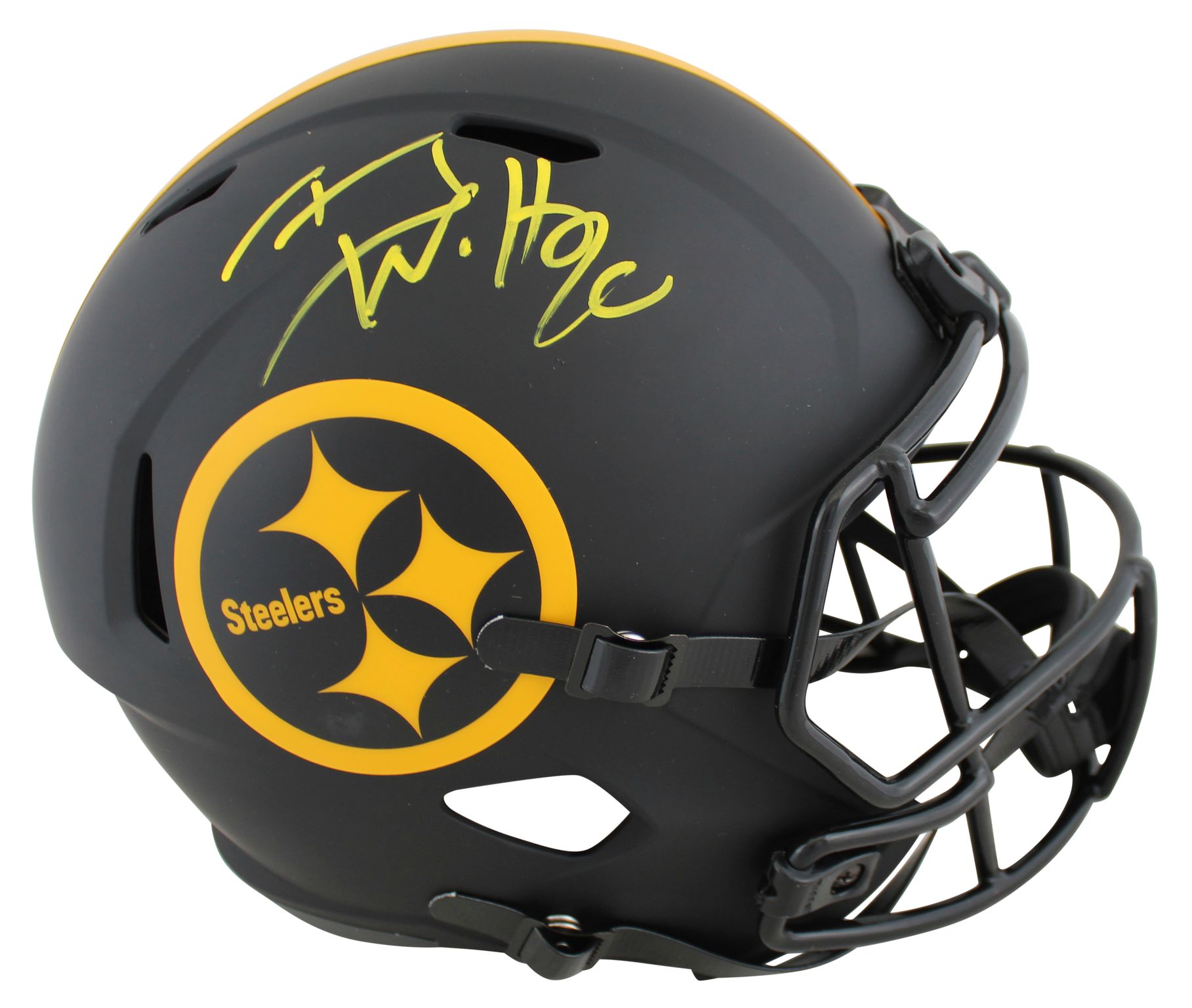 T. J. Watt Signed Steelers Full-Size Eclipse Alternate Speed Helmet (Beckett) at PristineAuction.com T. J. Watt Signed Steelers Full-Size Eclipse Alternate Speed Helmet (Beckett) at PristineAuction.com