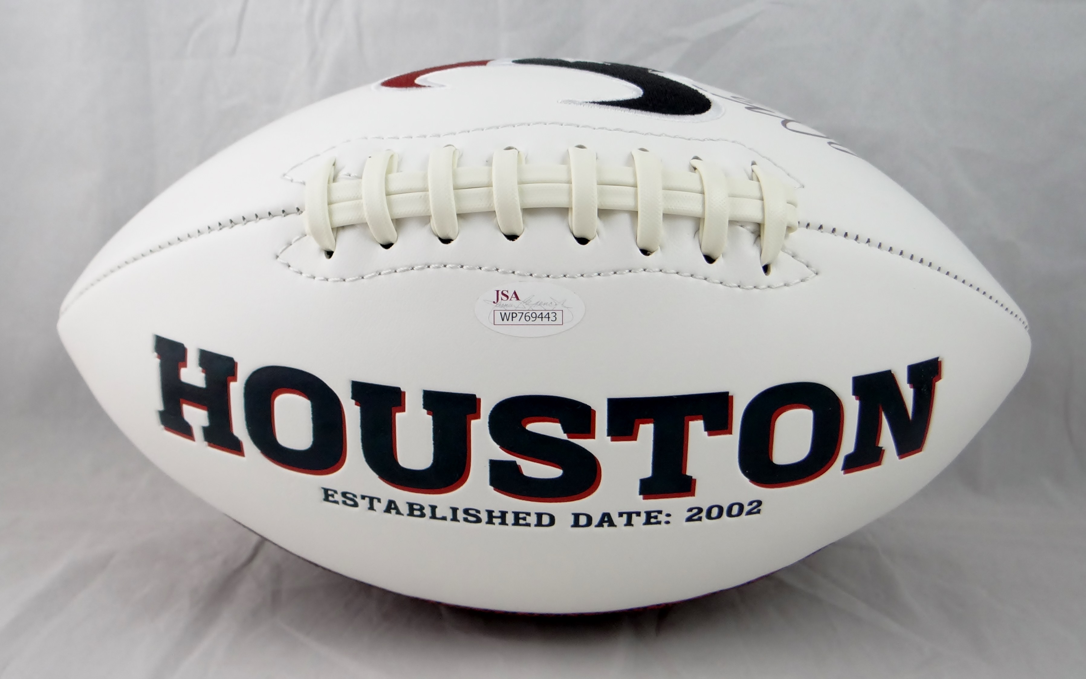 Andre Johnson Signed Texans Logo Football (JSA COA) at PristineAuction.com Andre Johnson Signed Texans Logo Football (JSA COA) at PristineAuction.com