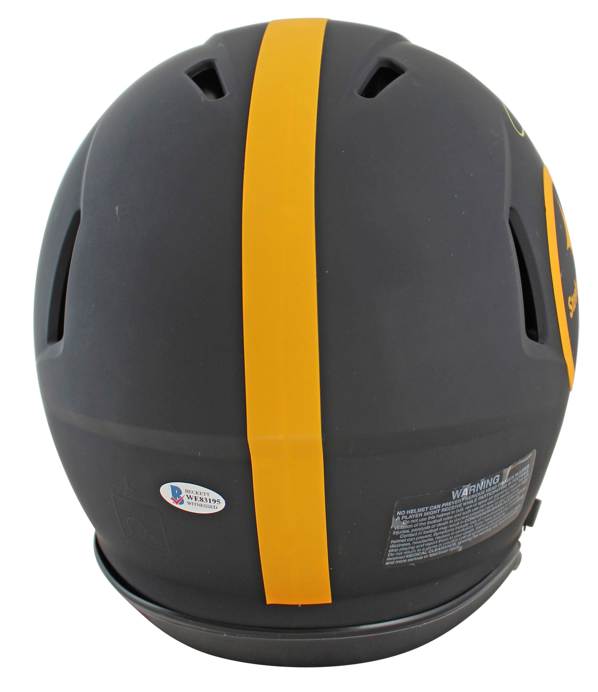 Hines Ward Signed Steelers Full-Size Eclipse Alternate Authentic On-Field Speed Helmet Inscribed "SB XL MVP" (Beckett) at PristineAuction.com Hines Ward Signed Steelers Full-Size Eclipse Alternate Authentic On-Field Speed Helmet Inscribed "SB XL MVP" (Beckett) at PristineAuction.com