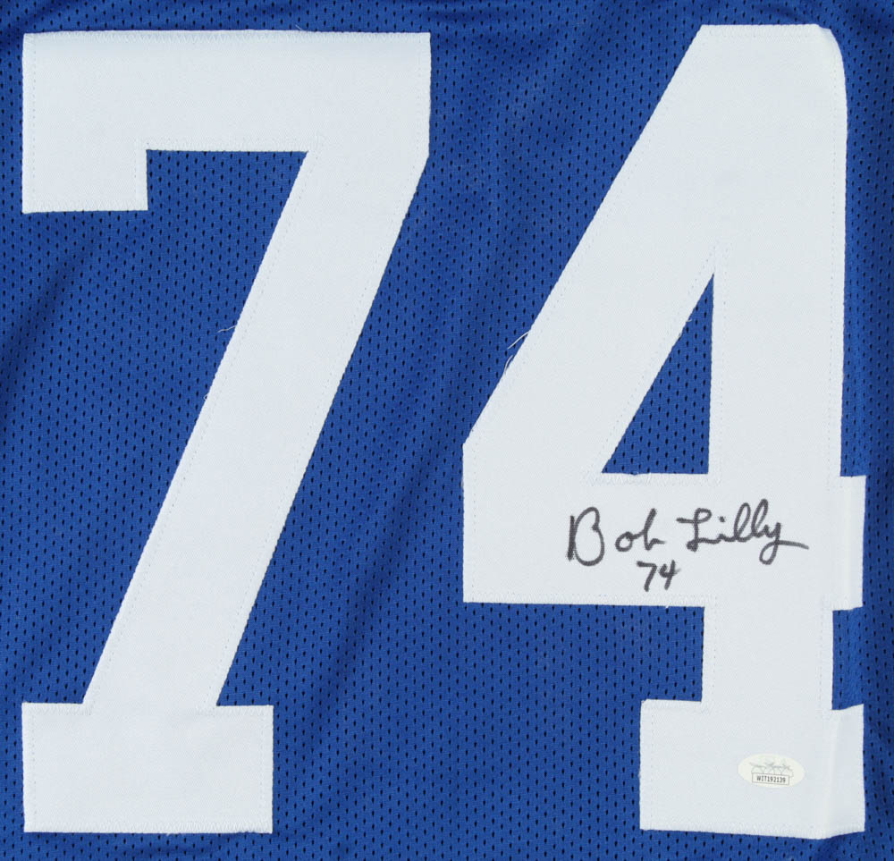 Bob Lilly Signed Career Highlight Stat Jersey (JSA COA) at PristineAuction.com Bob Lilly Signed Career Highlight Stat Jersey (JSA COA) at PristineAuction.com