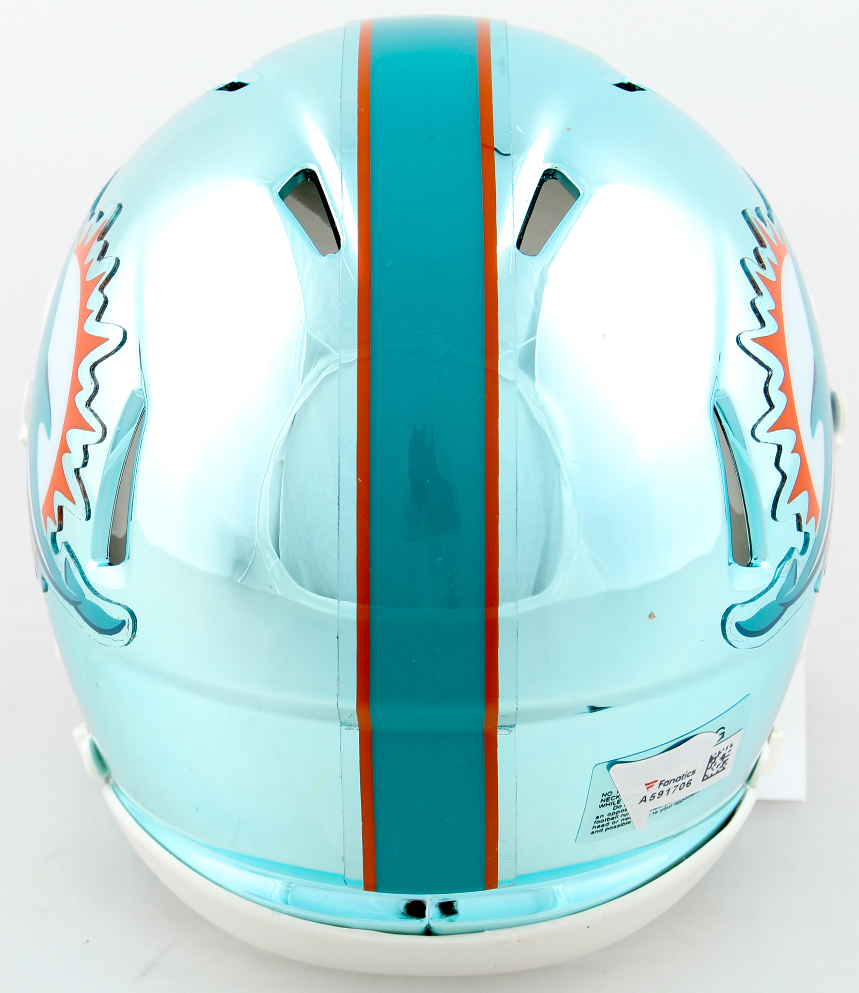 Tua Tagovailoa Signed Dolphins Chrome Speed Mini Helmet (Fanatics Hologram) at PristineAuction.com Tua Tagovailoa Signed Dolphins Chrome Speed Mini Helmet (Fanatics Hologram) at PristineAuction.com