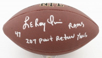 LeRoy Irvin Signed NFL Football Inscribed "Rams" & "207 Punt Return Yards" (JSA) at PristineAuction.com