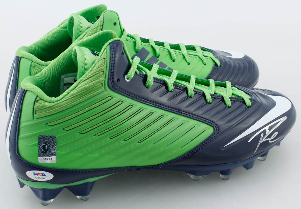 Pair of (2) Russell Wilson Signed Seahawks Cleats (PSA Hologram & Wilson Hologram) at PristineAuction.com Pair of (2) Russell Wilson Signed Seahawks Cleats (PSA Hologram & Wilson Hologram) at PristineAuction.com