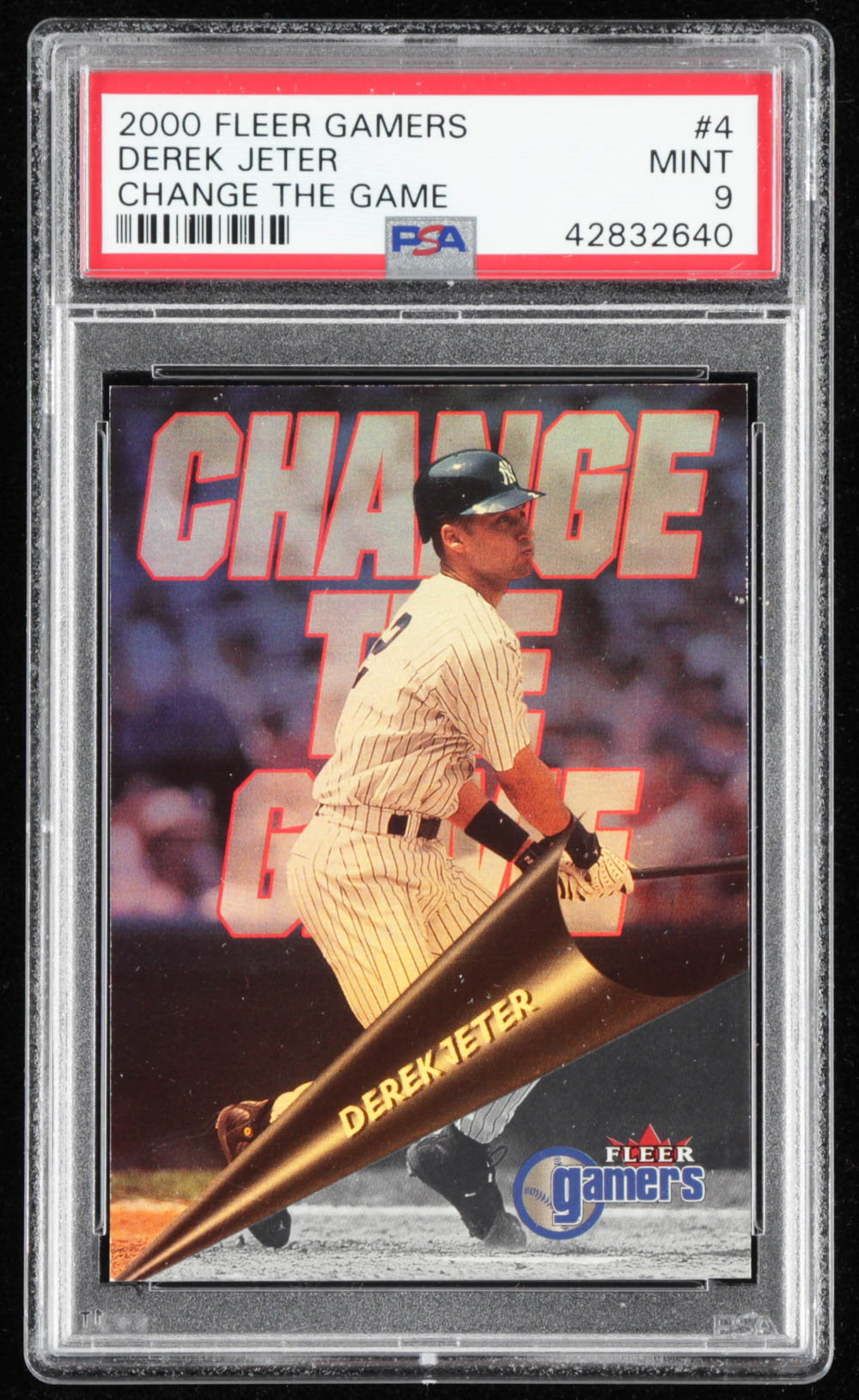 Derek Jeter 2000 Fleer Gamers Change the Game #4 (PSA 9) at PristineAuction.com Derek Jeter 2000 Fleer Gamers Change the Game #4 (PSA 9) at PristineAuction.com
