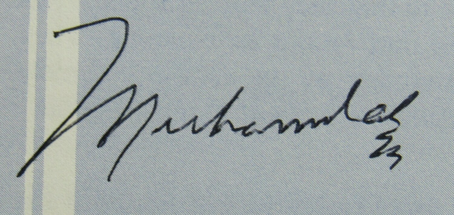 Muhammad Ali Signed Pamphlet (JSA ALOA) at PristineAuction.com Muhammad Ali Signed Pamphlet (JSA ALOA) at PristineAuction.com