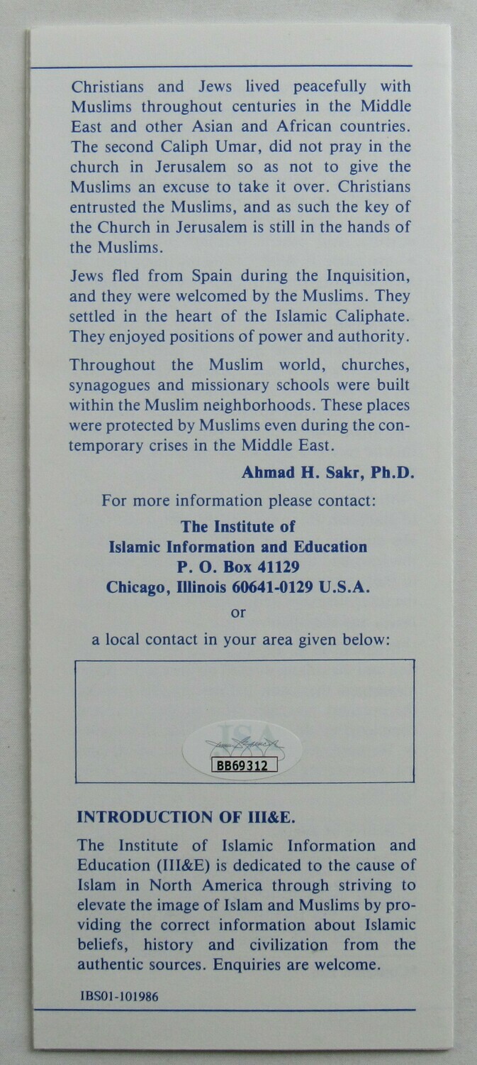 Muhammad Ali Signed Pamphlet (JSA ALOA) at PristineAuction.com Muhammad Ali Signed Pamphlet (JSA ALOA) at PristineAuction.com