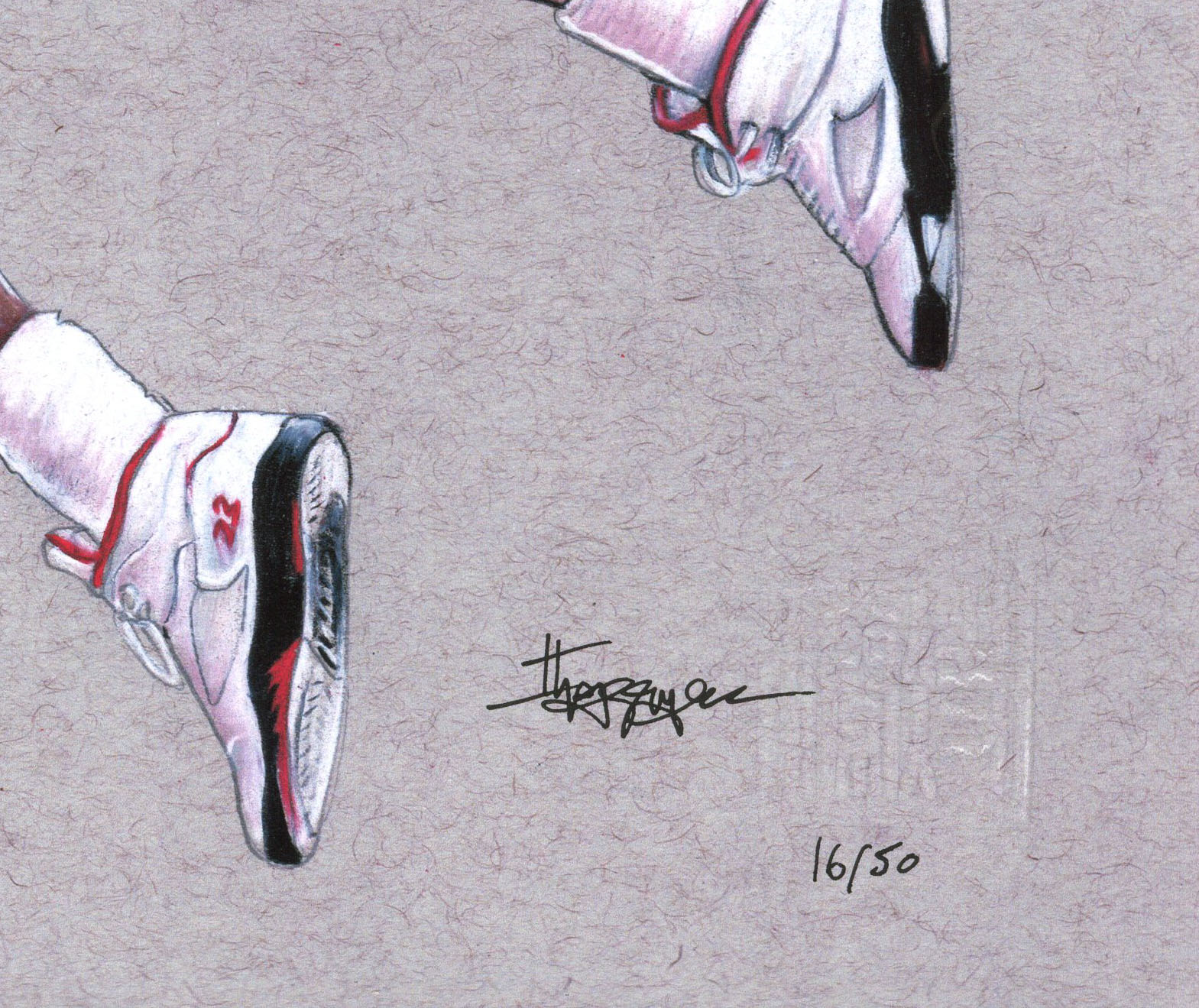 Thang Nguyen - Michael Jordan - Bulls - 8x12 Signed Limited Edition Giclee on Fine Art Paper #/50 at PristineAuction.com Thang Nguyen - Michael Jordan - Bulls - 8x12 Signed Limited Edition Giclee on Fine Art Paper #/50 at PristineAuction.com