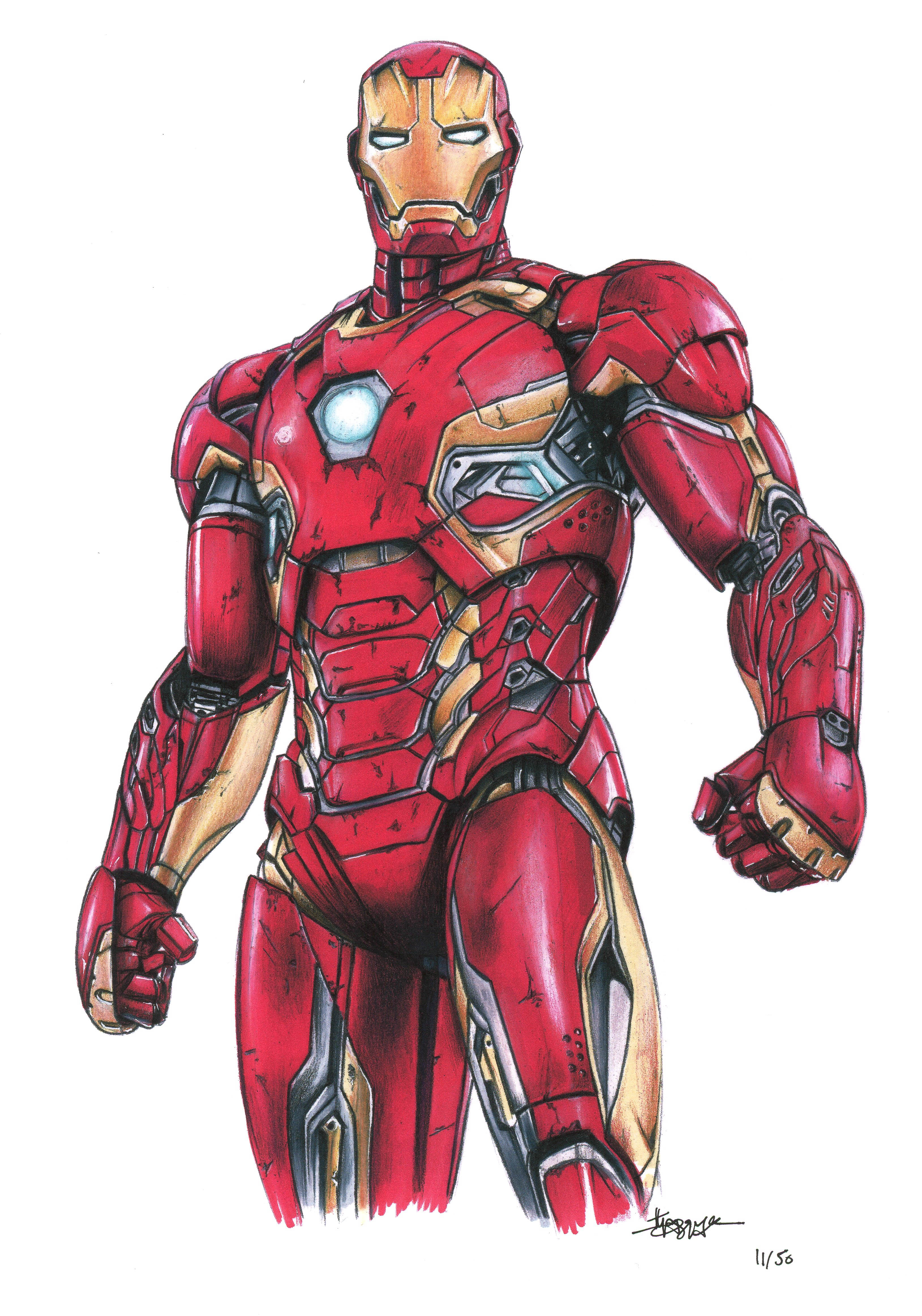 Thang Nguyen - Iron Man - Marvel Comics - 8x12 Signed Limited Edition Giclee on Fine Art Paper #/50 at PristineAuction.com Thang Nguyen - Iron Man - Marvel Comics - 8x12 Signed Limited Edition Giclee on Fine Art Paper #/50 at PristineAuction.com