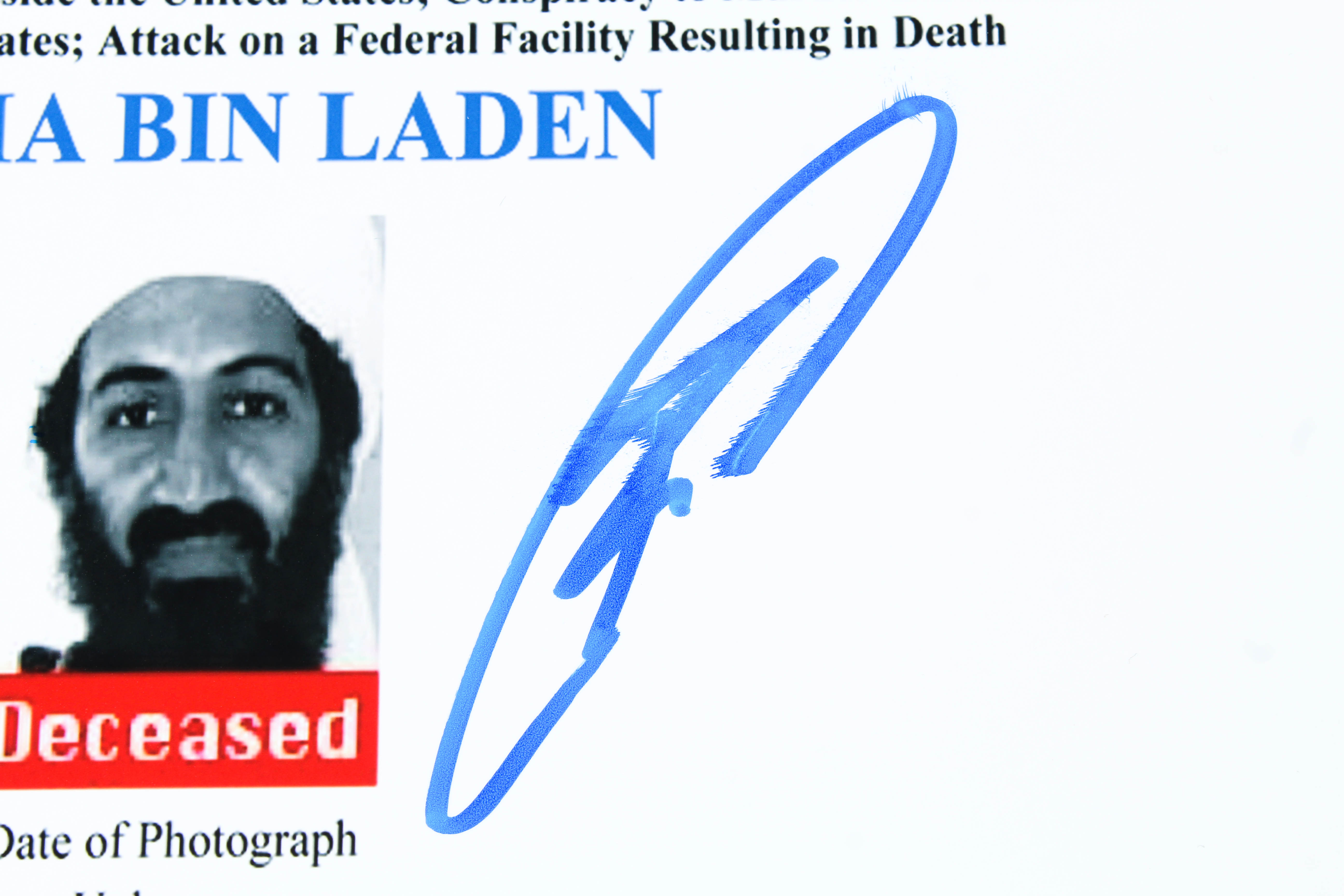 Robert J. O'Neill Signed FBI Most Wanted 12x18 Photo (PSA COA) at PristineAuction.com Robert J. O'Neill Signed FBI Most Wanted 12x18 Photo (PSA COA) at PristineAuction.com