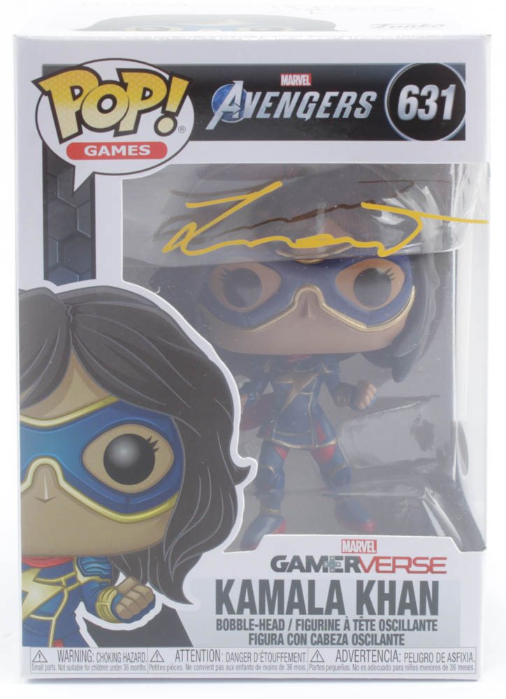 Iman Vellani Signed "Avengers" #631 Ms. Marvel Funko Pop! Vinyl Bobble-Head Figure (JSA) at PristineAuction.com Iman Vellani Signed "Avengers" #631 Ms. Marvel Funko Pop! Vinyl Bobble-Head Figure (JSA) at PristineAuction.com