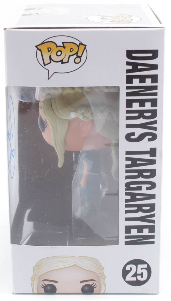 Emilia Clarke Signed "Game Of Thrones" #25 Funko Pop! Vinyl Figure (AutographCOA LOA) at PristineAuction.com Emilia Clarke Signed "Game Of Thrones" #25 Funko Pop! Vinyl Figure (AutographCOA LOA) at PristineAuction.com