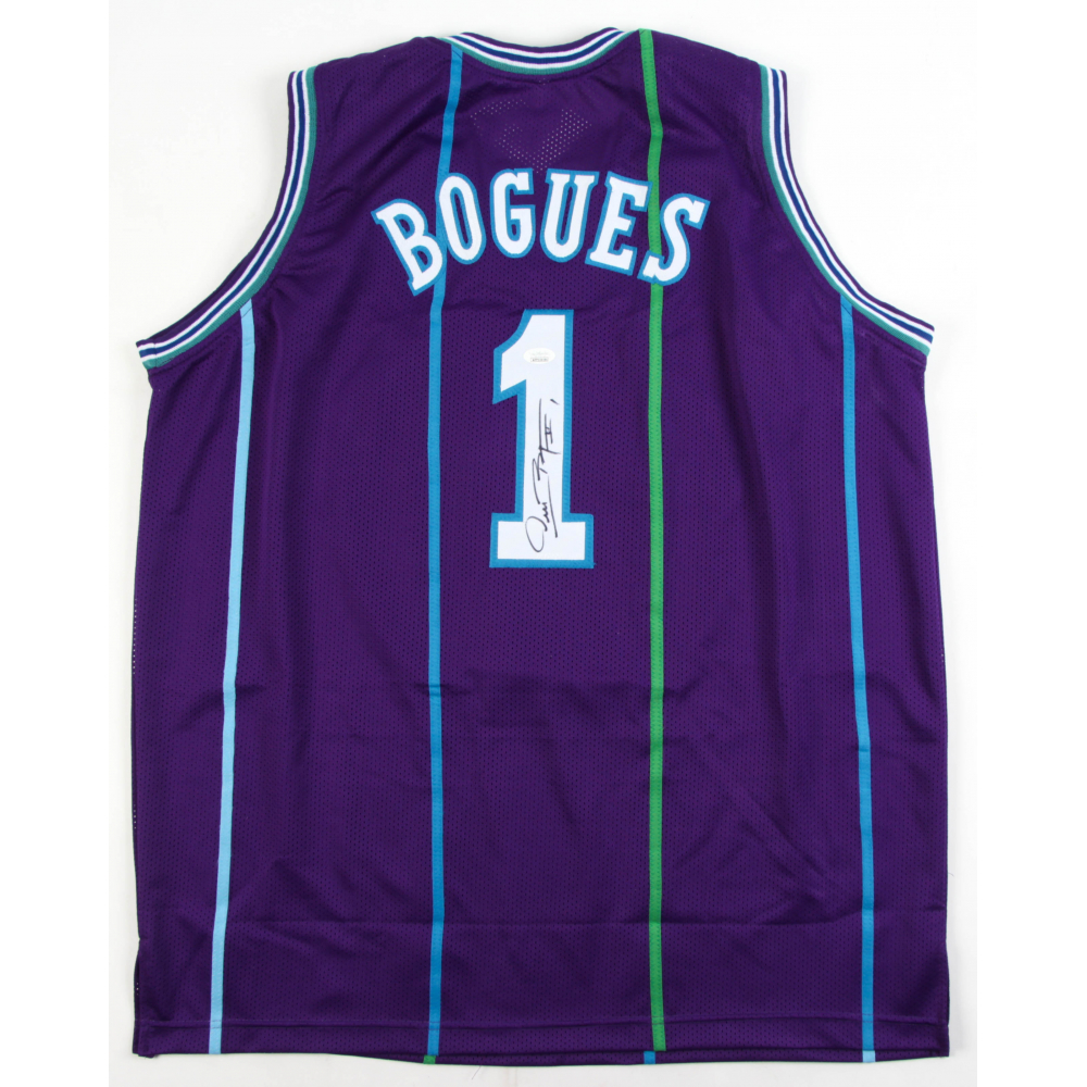 muggsy bogues signed jersey