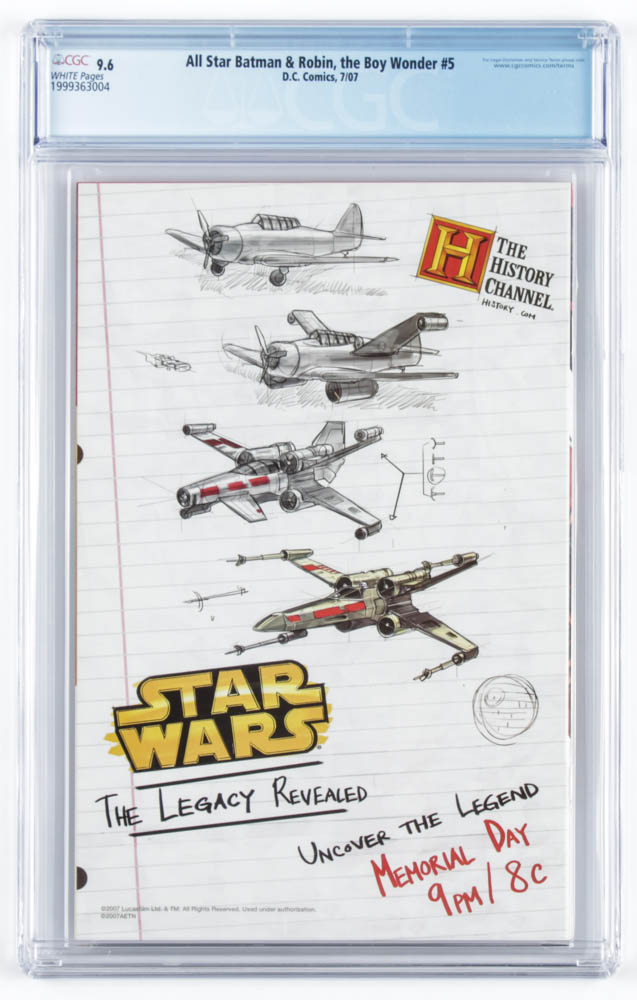2007 "All Star Batman & Robin, the Boy Wonder" Issue #5 DC Comic Book (CGC 9.6) at PristineAuction.com 2007 "All Star Batman & Robin, the Boy Wonder" Issue #5 DC Comic Book (CGC 9.6) at PristineAuction.com
