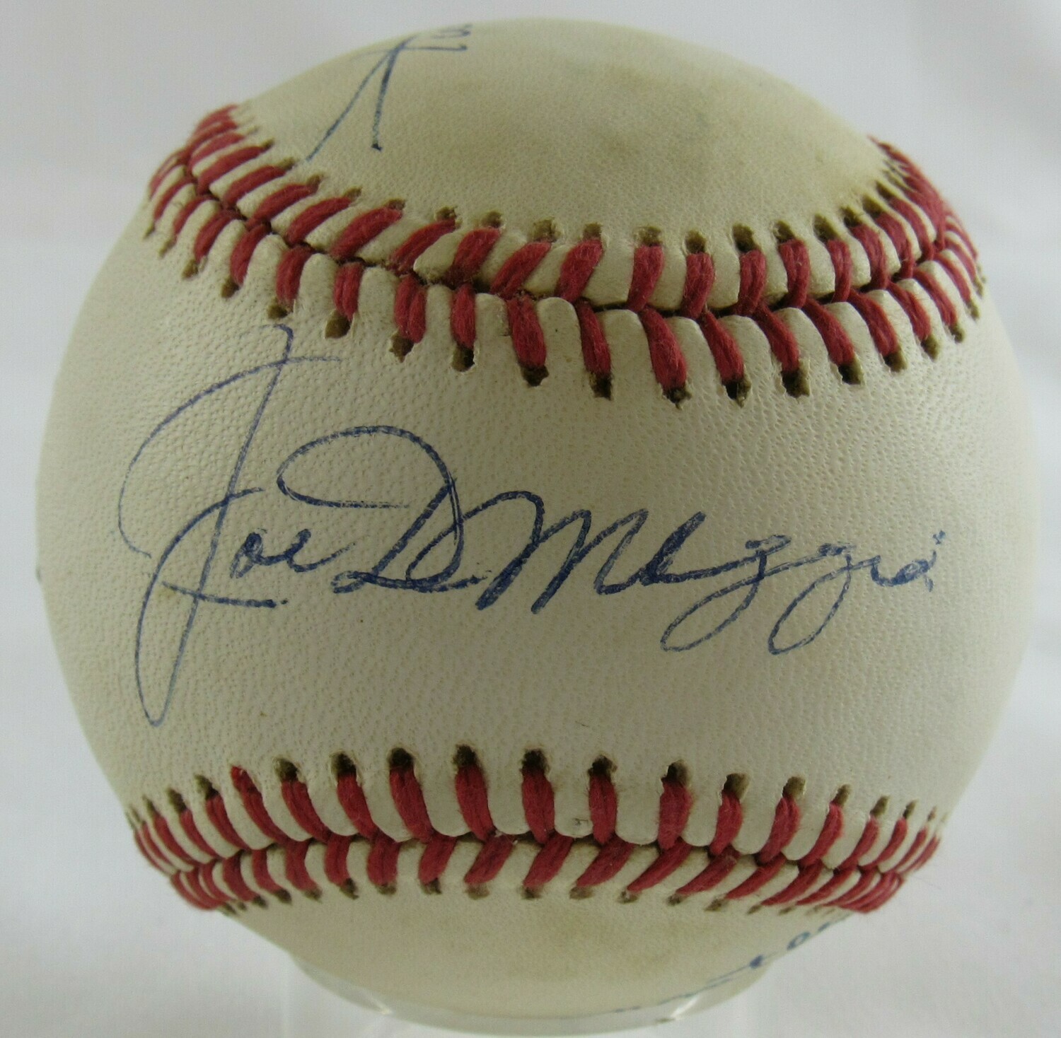 OAL Baseball Signed by (4) with Mickey Mantle, Willie Mays, Hank Aaron, & Joe DiMaggio (JSA LOA) at PristineAuction.com OAL Baseball Signed by (4) with Mickey Mantle, Willie Mays, Hank Aaron, & Joe DiMaggio (JSA LOA) at PristineAuction.com
