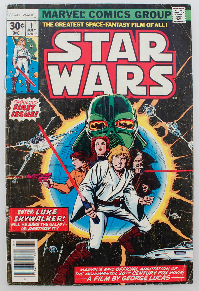 1977 "Star Wars" First Issue Marvel Comic Book at PristineAuction.com 1977 "Star Wars" First Issue Marvel Comic Book at PristineAuction.com