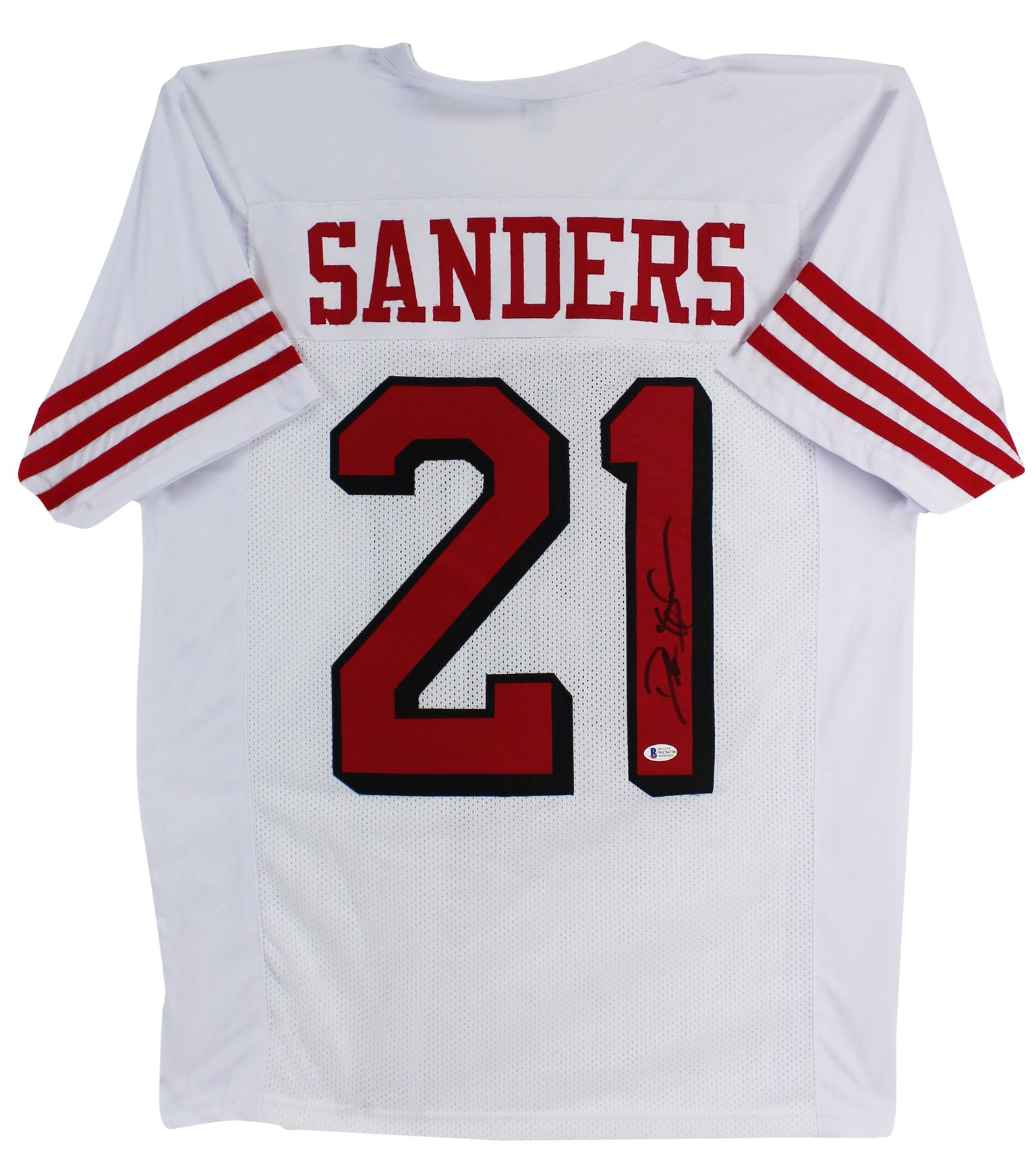 Deion Sanders Signed Jersey (Beckett) at PristineAuction.com Deion Sanders Signed Jersey (Beckett) at PristineAuction.com