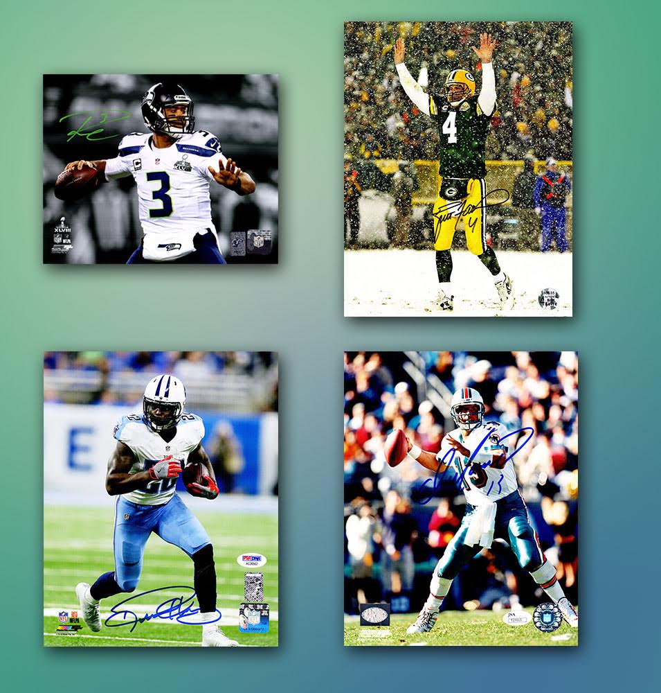 Schwartz Sports Football Collection Mystery Box - Series 10- (Limited to 100) (4 Autographs in EVERY Box!!) at PristineAuction.com Schwartz Sports Football Collection Mystery Box - Series 10- (Limited to 100) (4 Autographs in EVERY Box!!) at PristineAuction.com