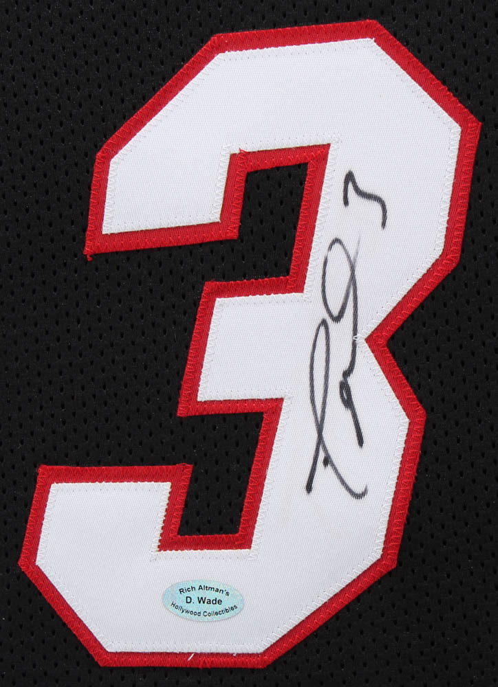 Dwyane Wade Signed 35x43 Custom Framed Jersey (Hollywood Collectibles COA) at PristineAuction.com Dwyane Wade Signed 35x43 Custom Framed Jersey (Hollywood Collectibles COA) at PristineAuction.com